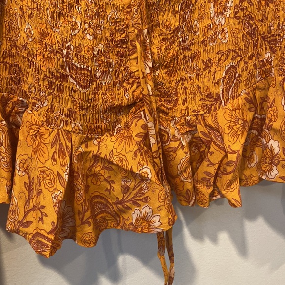 PATRONS OF PEACE Women’s Floral Orange Top Size  L - Picture 5 of 8